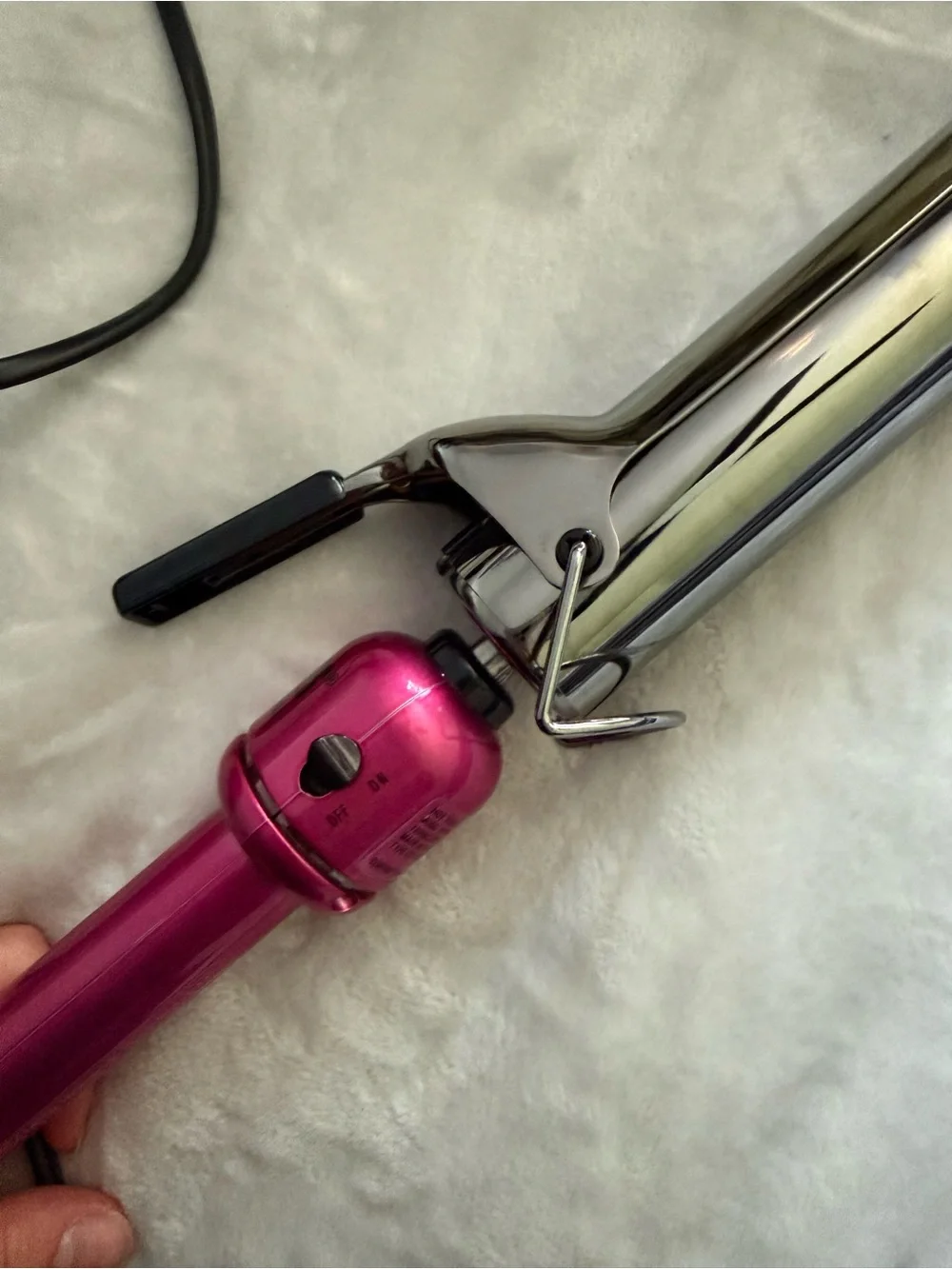 Hot Pink Curling Iron - Women Hair Tool